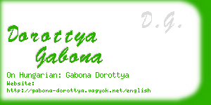 dorottya gabona business card